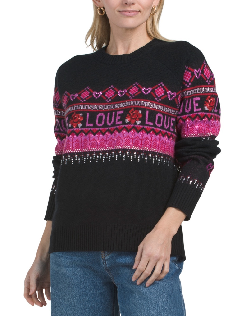 JOHNNY WAS
wool blend the fairisle pull over sweater
Size Medium